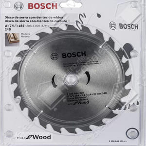 Bosch Disco Sierra Circular Madera Eco 7 1/4 (184mm) 24d 644.329