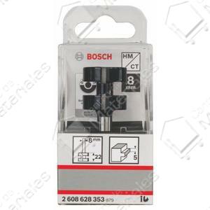 Bosch Fresa De Muelle 2 Filos Union De Lenguetas - Encastre 8 Mm