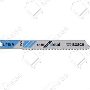 Bosch Hoja Sierra Caladora U118a Metal X 3 Unidades