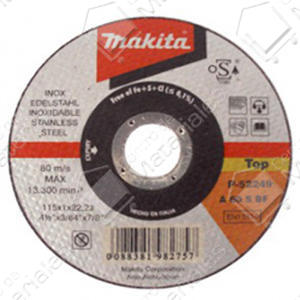 Makita Disco Top Chato Corte Ac. Inox 115x1x22.3mm Italiano