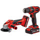 Einhell Combo Taladro Tc-cd 18/35 Li + Amoladora  Tc-ag 18/115 Li (2 Bateria + Carfador) - Vista 1