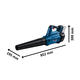 Bosch Sopladora Gbl 18v-750 (sin Bateria - Sin Cargador) - Biturbo - Vista 2