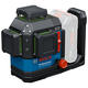 Bosch Nivel Laser De Linea Verde Gll 18v-120-33 Cg - 120 Mts + Receptor Lr 7 + Placa + Soporte - Vista 1