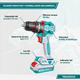 Total Atornillador Taladro Percutor 13 Mm - 20 V (2 Baterias - Cargador - Maletin) - Vista 3