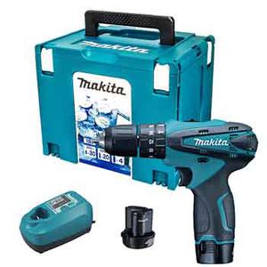 Makita Atornillador Taladro 10mm Per. 2vel. 10.8v 2 Bat. + Heladera