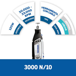 Dremel Minitorno 3000 + 10 Accesorios