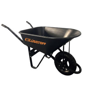 Lusqtoff Carretilla Bandeja Plastica 142 Lts - 340 Kg Rueda Neumatica