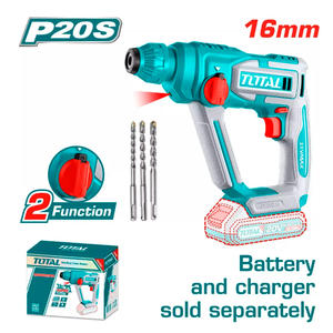 Total Rotomartillo Sds Plus 20v (no Incluye Batería Ni Cargador)