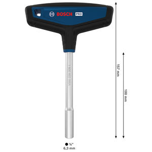 Bosch Mango Destornillador Tipo T Sin Puntas - Linea Pro