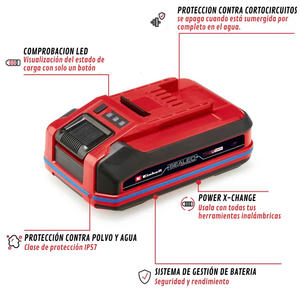 Einhell Bateria X-change 18 V  3 Amp Sealed Sellada Contra Polvo Y Agua