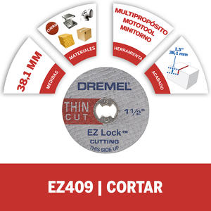 Dremel  Ez409 Disco De Corte Fino Ez Lock X 5 Unidades