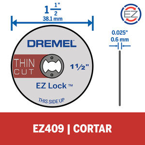 Dremel  Ez409 Disco De Corte Fino Ez Lock X 5 Unidades