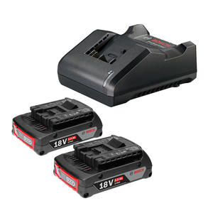 Bosch Starter Kit 2 Baterias 18v 2ah + 1 Cargador (gal18v20 +gba18v2ah)