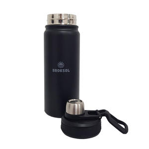 Broksol Botella Termico Fitness 650ml - Negro