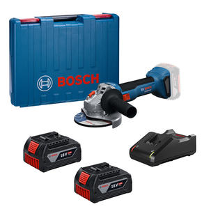 Bosch Amoladora 125 Mm 18v Gws 18v-8 Sin Carbones (2 Bateria Y Cargador)