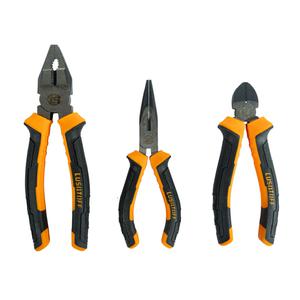 Lusqtoff Set   3 Pinzas Alicate - Pinza Punta - Pinza Universal