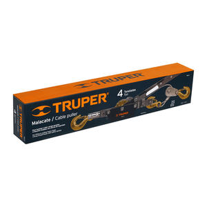 Truper Malacate Manual C/ Cable Acero 6mm 4 Toneladas