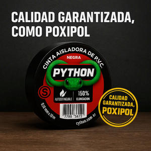 Python Cinta Aisladora Negra 10m