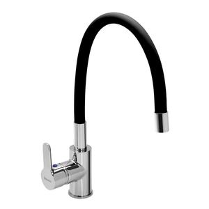 Peirano Griferia Monocomando Cocina Mesada Color Negro