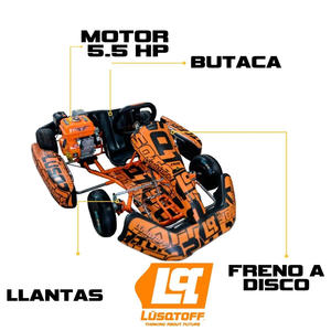 Lusqtoff Karting Cadete Racing Motor 5,5 Hp