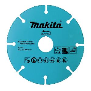 Makita Disco Multiproposito 115 X 1 Corte  Pvc  - Placa Yeso
