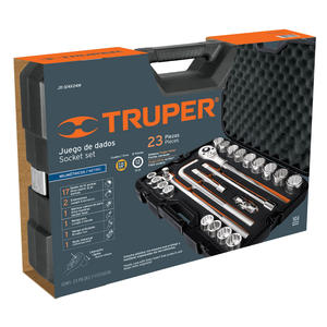 Truper Set 23 Piezas 3/4 Mm (tubos - Llave Crique - Extension)