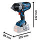 Bosch Llave De Impacto 18v 3/4 Gds 18 V-1600 Hc (sin Bateria - Sin Cargador) - Vista 2