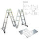 Stanley Escalera Articulada Aluminio 4x3 + Plataforma - Vista 2