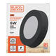 Panel Led Redondo Aplicar 6w Luz Fria (negro) Black+decker - Vista 1