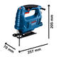 Bosch Sierra Caladora 500 Watts Gst 680 - Vista 3