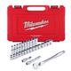 Milwaukee Set  28 Piezas Tubos Milimetricos - Llave Crique 1/2 + Maletin - Vista 1