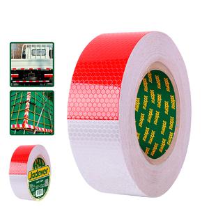 Jadever Cinta Reflectiva 50mm X 25 Metros Roja Y Blanca