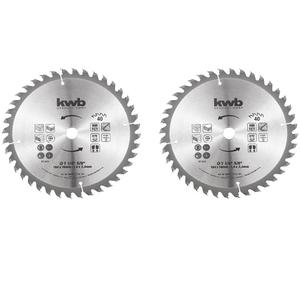 Kwb Disco Sierra Circular 7-1/4 (184mm) Eje 16 Mm - 40 Dientes X 2 Unidades