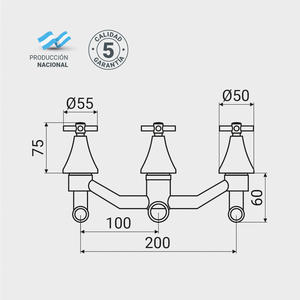 Ips Bidet Titanium Con Transferencia Volante Cruz