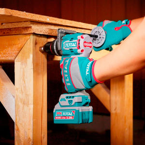 Total Atornillador Taladro Percutor 20v - 13 Mm (2 Baterias - Cargador - Maletin)