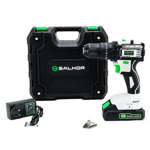 Salkor Atornillador Taladro Percutor 13mm 18v Sin Carbones (1 Baterias 2ah - Cargador)