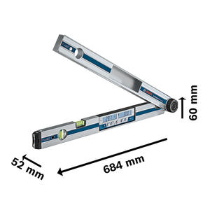 Bosch Medidor De Angulos Gam 270 Mfl - Inclinometro - Laser Ext. Regla Bloq Mec.