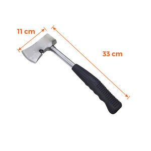 Broktools Hacha De Camping 600g Cabeza Hierro Mango Goma 33cm