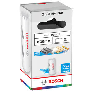 Bosch Sierra Copa Bimetalica 030mm (1''3/16)
