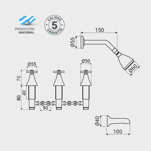 Ips Ducha Helium Con Transferencia Volante Cruz