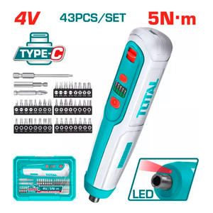 Total Atornillador 4v + 43 Accesorios