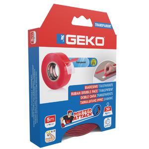 Geko Cinta Doble Faz 19 Mm X 5 Mts Soporta 30 Kg