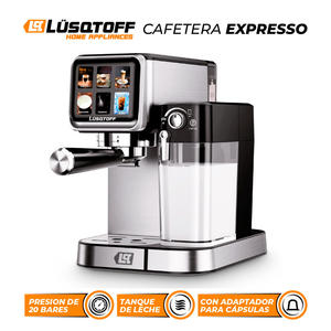 Lusqtoff - Cafetera Espresso Multicapsula 8 Programas (acero Inox)
