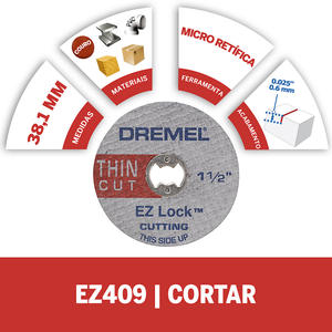 Dremel  Ez409 Disco De Corte Fino Ez Lock X 5 Unidades