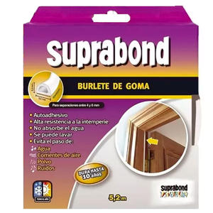 Suprabond Burlete Aut Goma Perfil P Blanco 5.5 X 9 Cm X 5,2 Mts