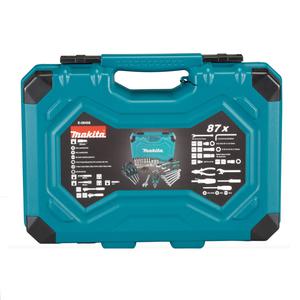 Makita Set 87 Piezas (puntas - Tubos - Crique - Destornilladores - Llaves - Alicate)