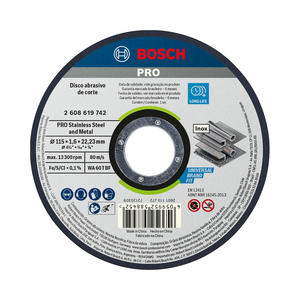 Bosch Disco Corte 114 X 1,6 X 22,3 - Inoxidable