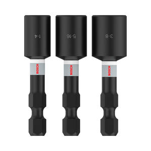 Bosch Set 3 Boquillas Tubo Impacto Magnetico Hexagonal ( 1/4" - 5/16" - 3/8" )