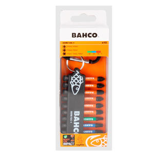 Bahco Set  10 Puntas Llavero 66im/10c-1 (ph2, Ph3, Pz2, Pz3, T20, T25, T30)