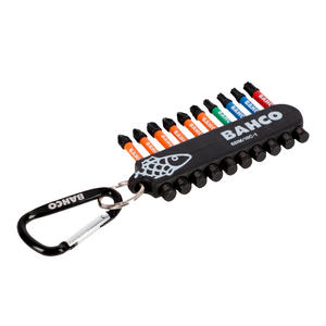 Bahco Set  10 Puntas Llavero 66im/10c-1 (ph2, Ph3, Pz2, Pz3, T20, T25, T30)